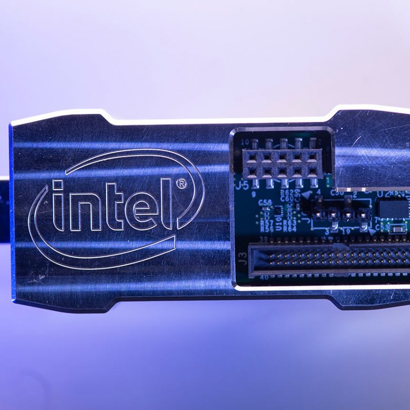 Picture of the Kapoho Bay USB form factor based on the Loihi neuromorphic research chip system.