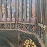 Picture of the painted angel panels in the Octagon of Ely Cathedral