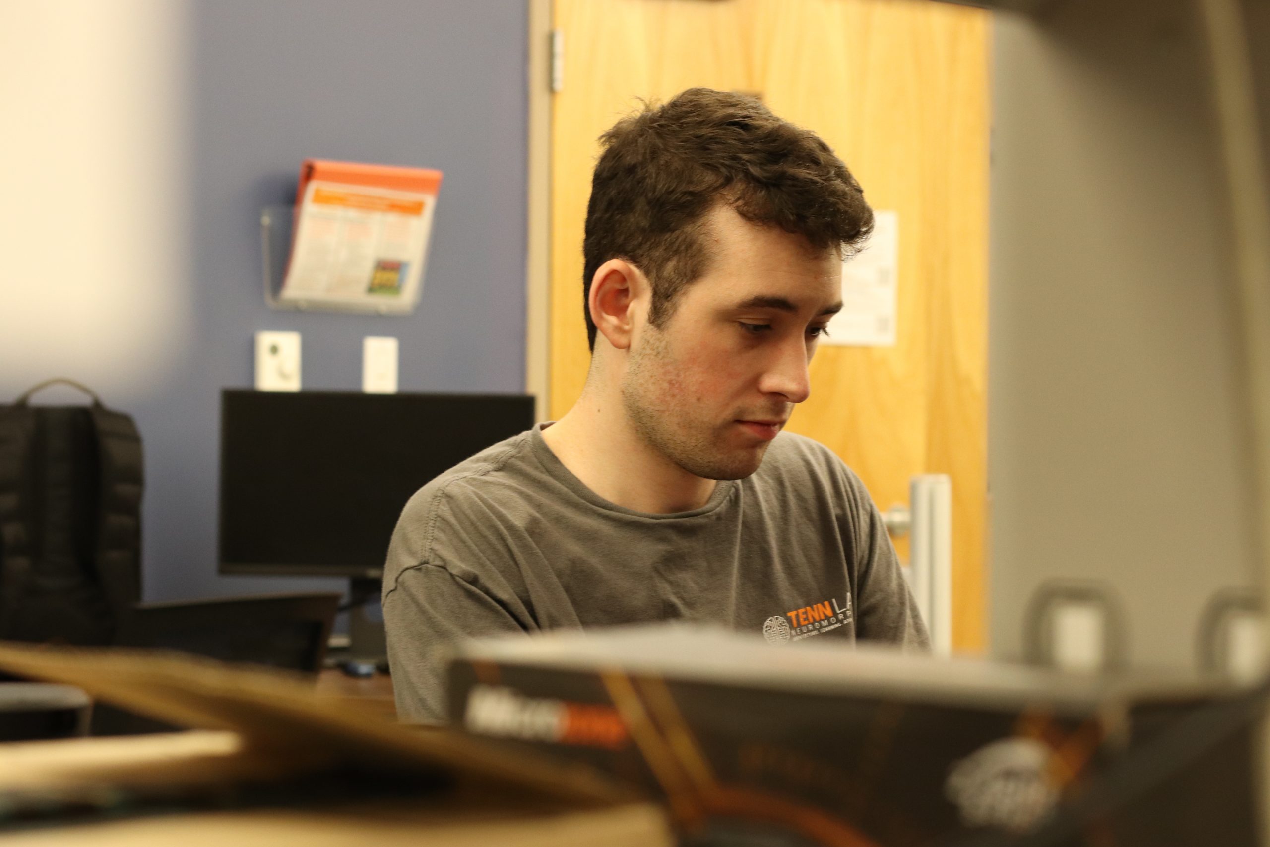 Daniel Mallett working in the TENNLab