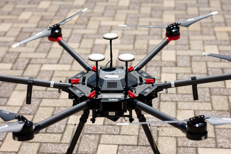 drone that uses artificial intelligence and algorithms to help survey storm damage